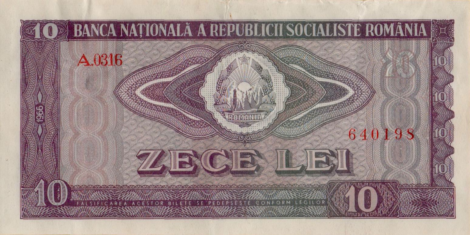 Romania 10 1966 UNC- P-94